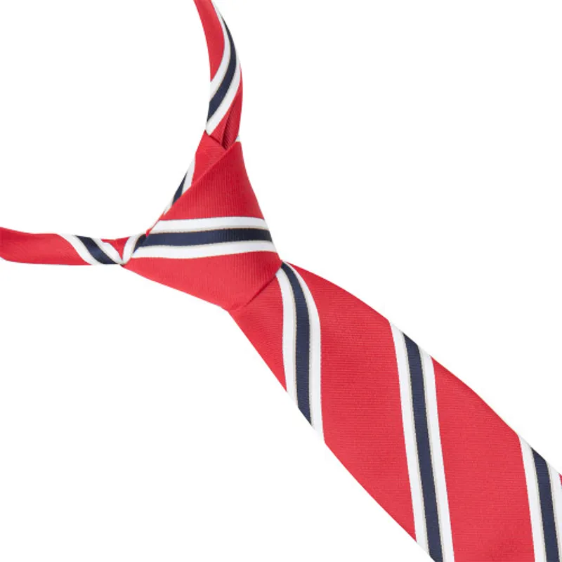 Supreme Products Adults Show Tie - Red/Navy Stripe-1