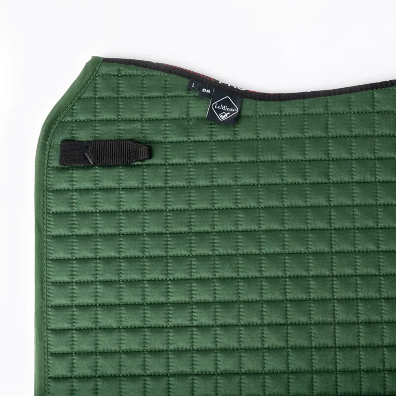 LeMieux Pro Sport Suede Dressage Square - Hunter Green-1