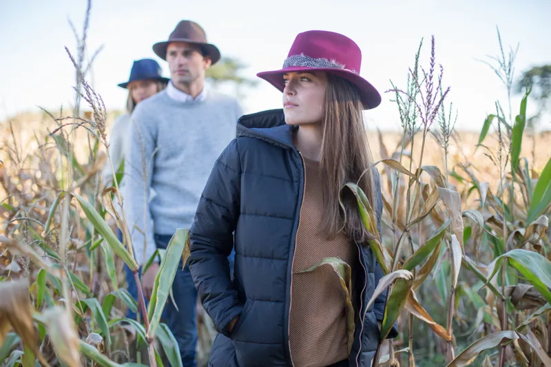 Hicks and Brown Suffolk Fedora Guinea Wrap - Maroon-5