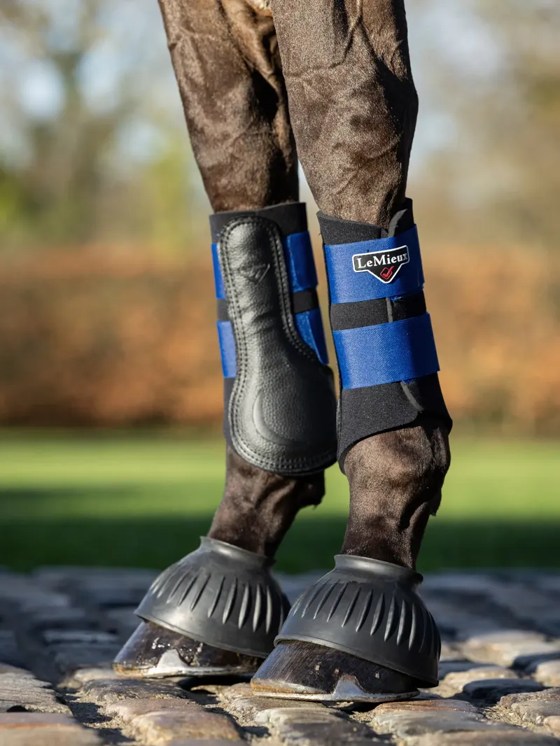 LeMieux Rubber Pull On Over Reach Boots - Black-1