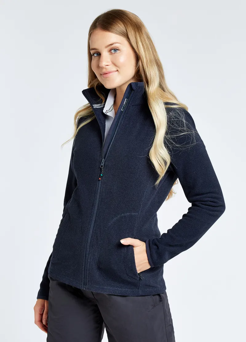 Dubarry Sicily Aquatech Ladies Full Zip Fleece - Navy