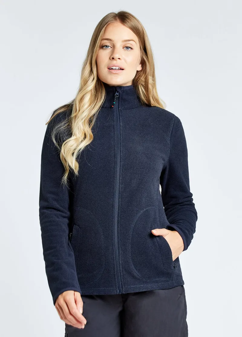 Dubarry Sicily Aquatech Ladies Full Zip Fleece - Navy-1
