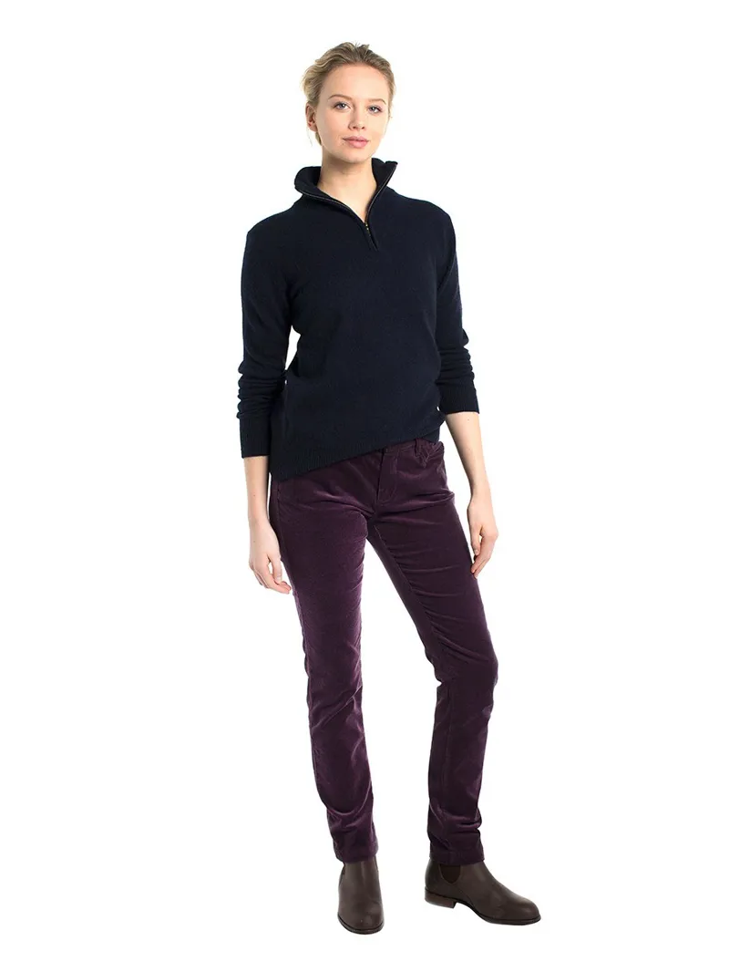 Dubarry Honeysuckle Cord Trouser - Plum-4