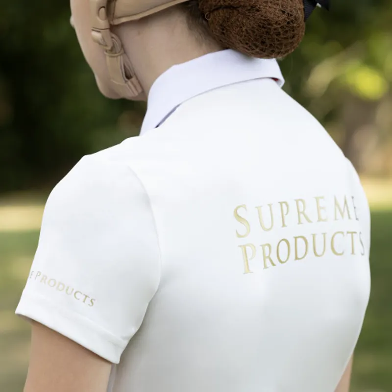 Supreme Products Short Sleeve Champion Jnr Show Competition Shirt - White-2