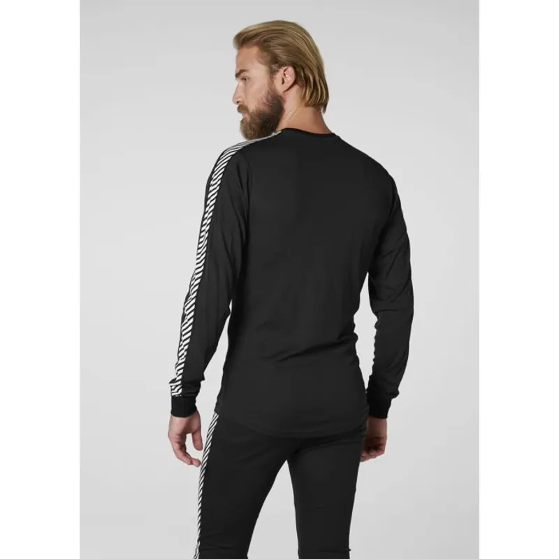 Helly Hansen Lifa Stripe Crew Neck Base Layer - Black-2