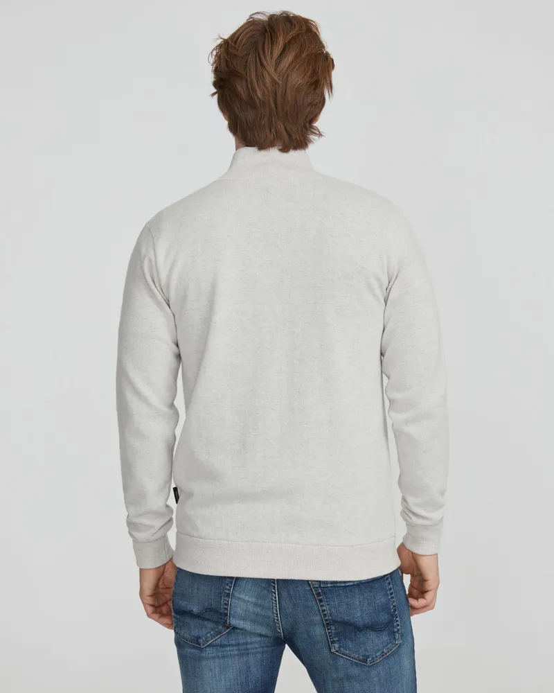 Holebrook Stellan T-Neck WP Sweater - Light Grey Melange-2