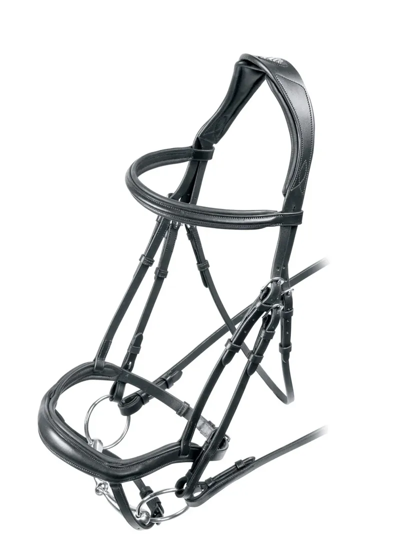 Shires Velociti Rapida Ergonomic Flash Bridle - Black