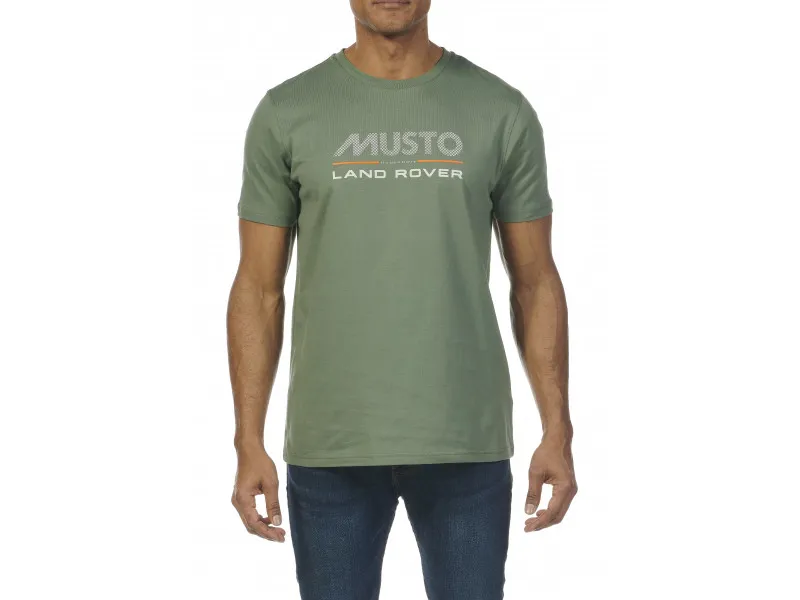 Musto Land Rover Short Sleeve Logo T Shirt 2.0 Pangea Green