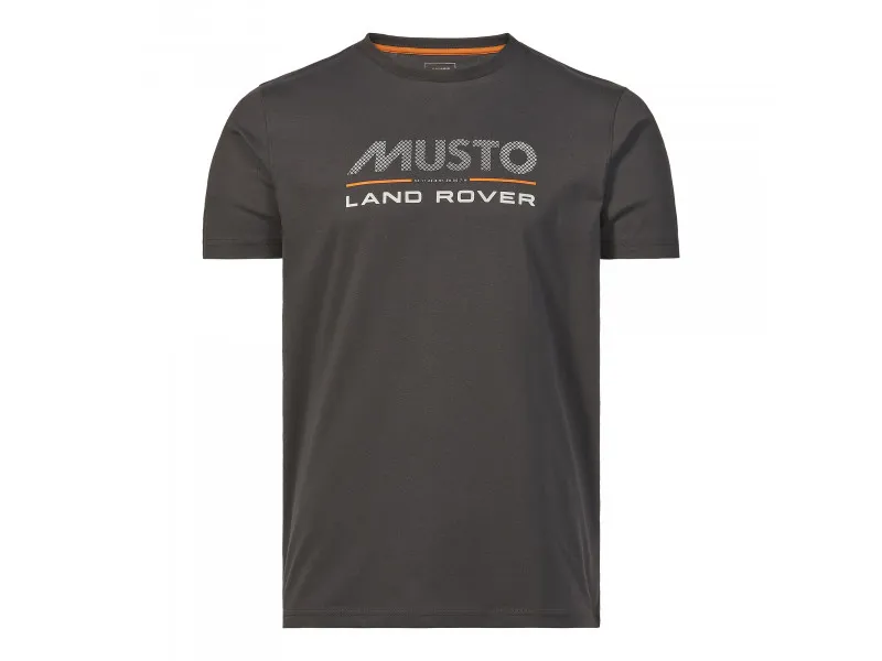 Musto Land Rover Short Sleeve Logo T-Shirt 2.0 - Carbon-1