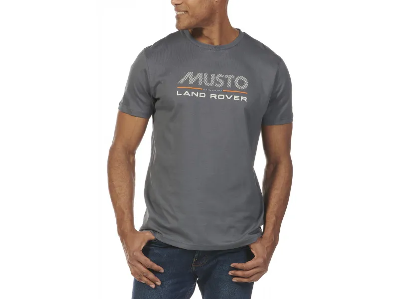 Musto Land Rover Short Sleeve Logo T-Shirt 2.0 - Turbulence