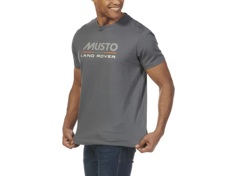 Musto Land Rover Short Sleeve Logo T-Shirt 2.0 - Turbulence-1