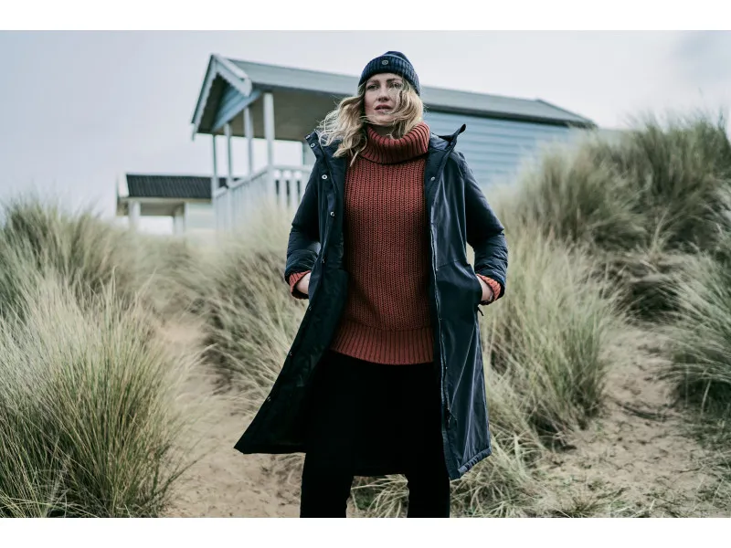 Musto Marina Primaloft Longline Parka - Navy-1