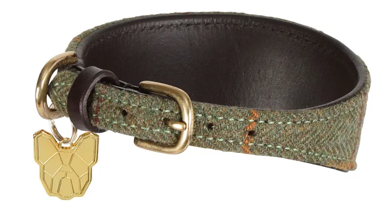 Digby and Fox Tweed Greyhound Collar - Large-2