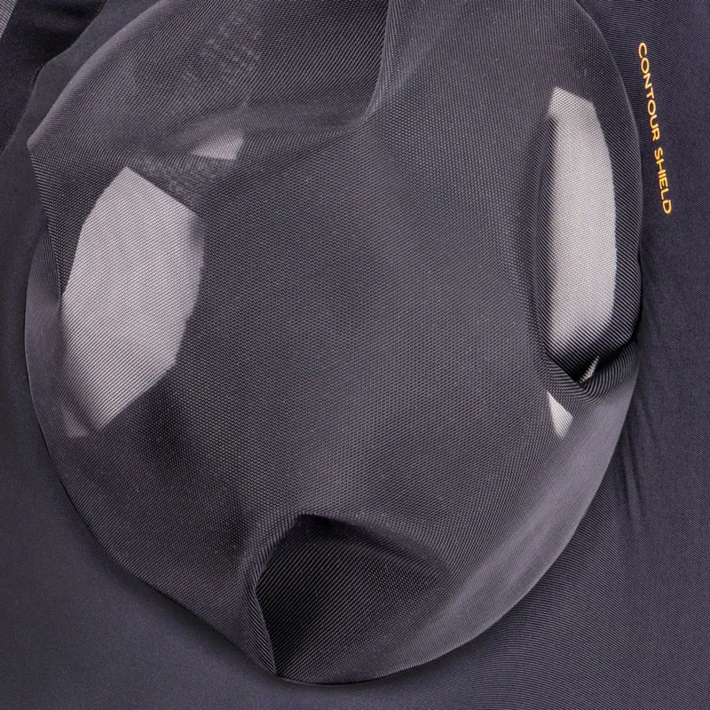 Shires Stretch Fly Mask With Nose - Jet Black-2