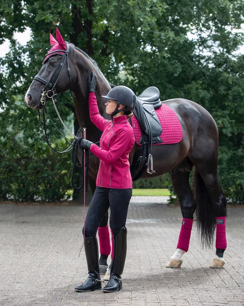 LeMieux Pro Sport Suede Dressage Square - Mulberry-2