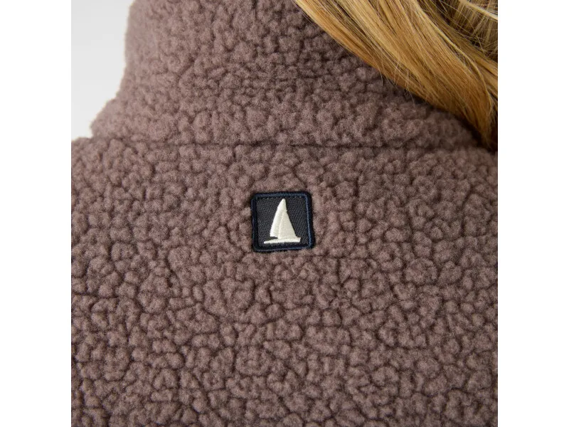 Musto Womens Cove Deep Pile Fleece - Plum Twist-7