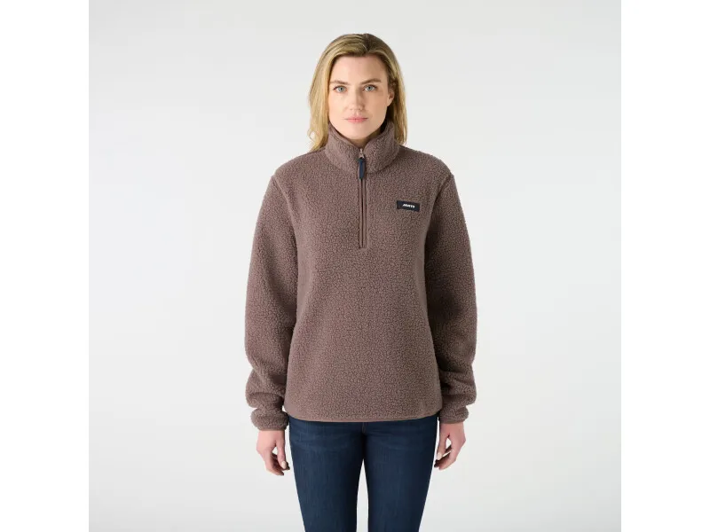 Musto Womens Cove Deep Pile Fleece - Plum Twist-2
