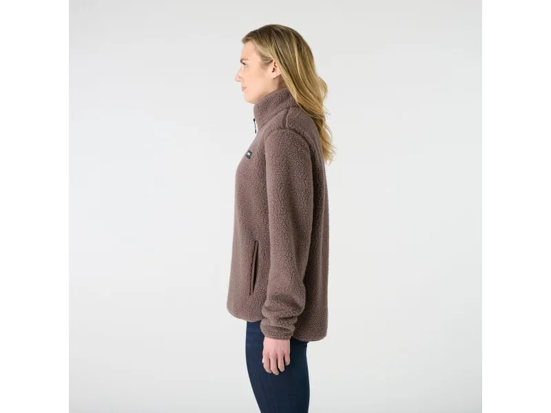 Musto Womens Cove Deep Pile Fleece - Plum Twist-4