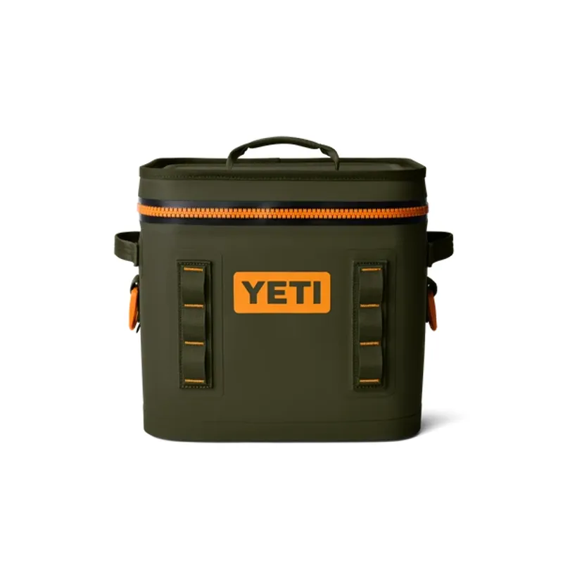 YETI Hopper Flip 12 Soft Cooler - Olive/ King Crab-2