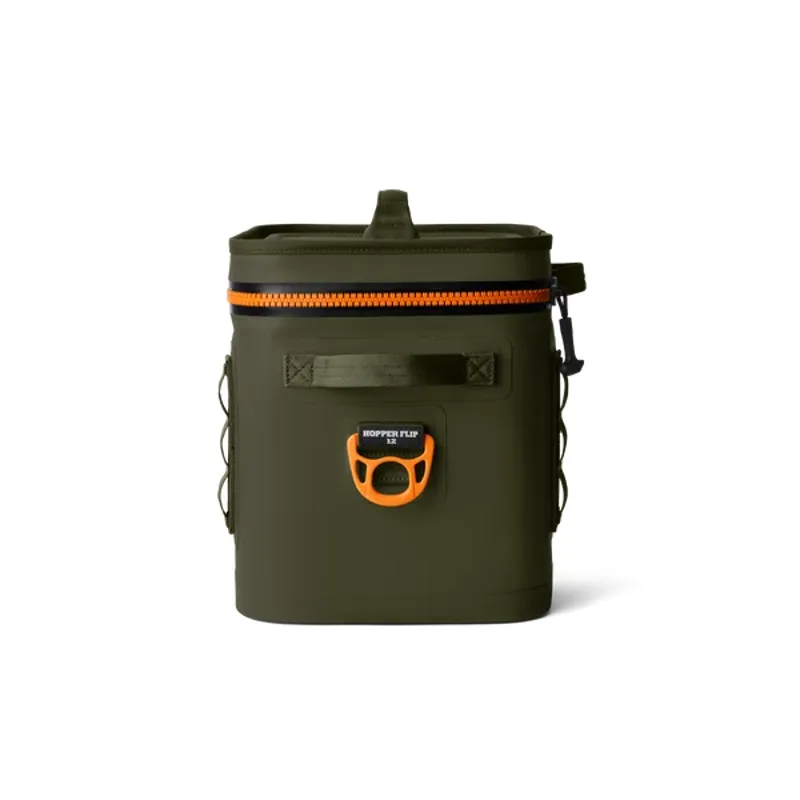 YETI Hopper Flip 12 Soft Cooler - Olive/ King Crab-1