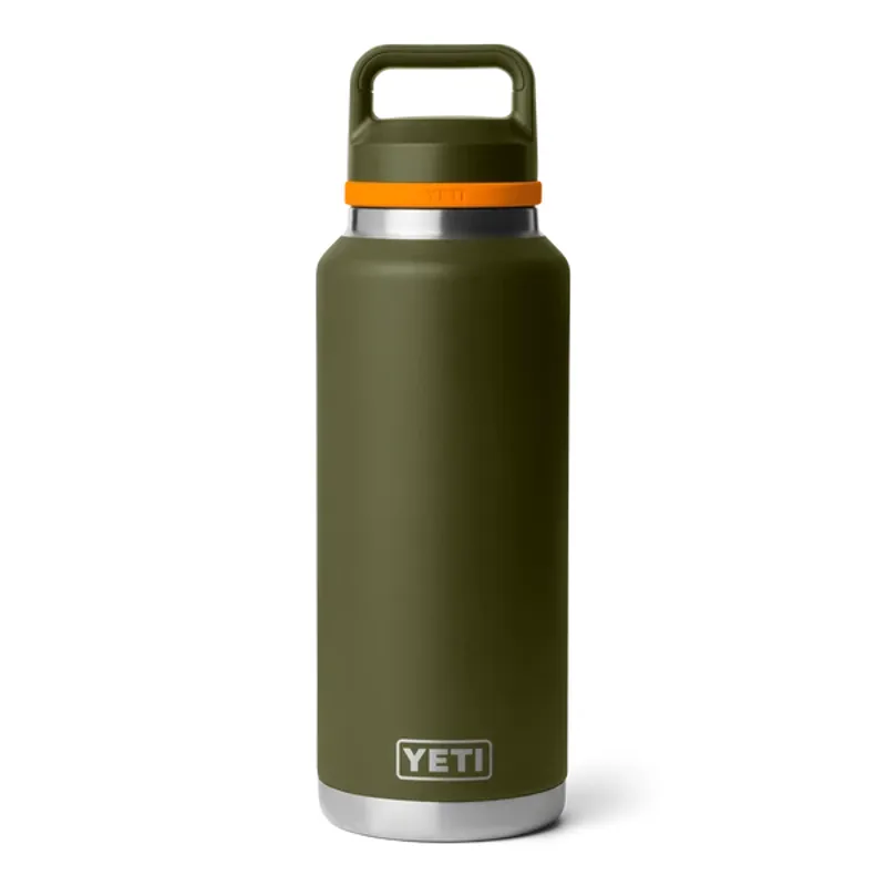 YETI Rambler 46oz Bottle Coloured Chug Cap - Olive/ King Crab