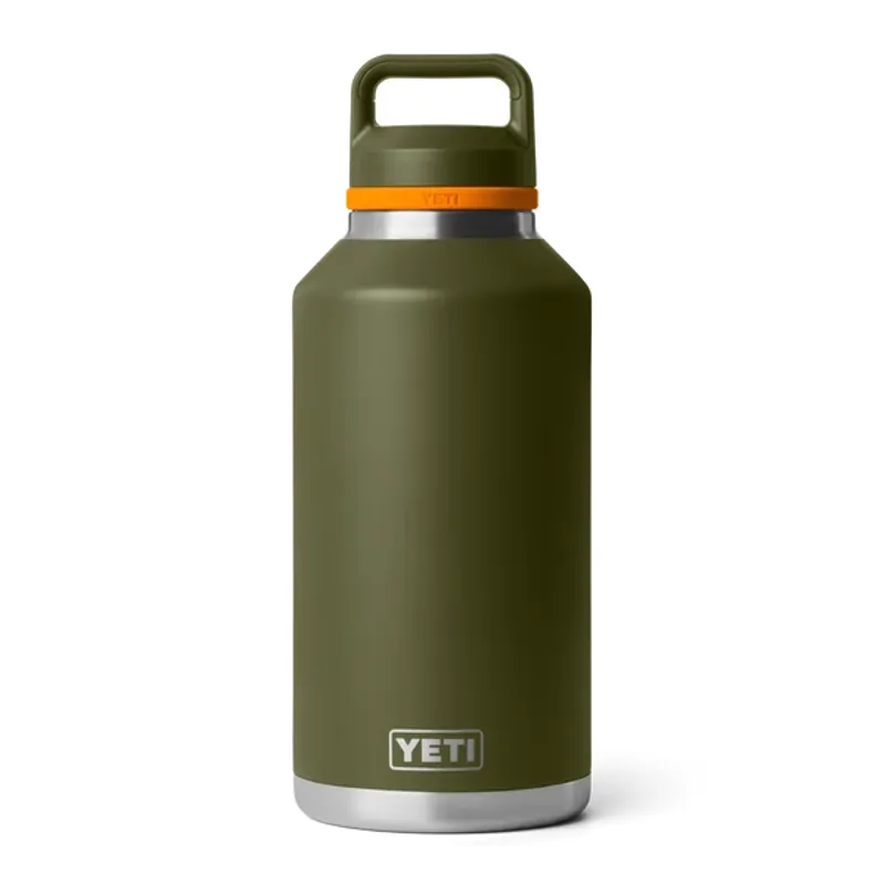 YETI Rambler 64oz Bottle Coloured Chug Cap - Olive/ King Crab