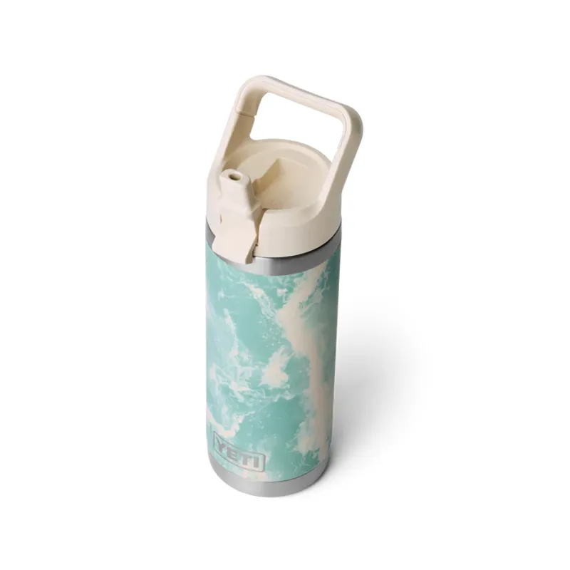 YETI Rambler 18oz Coloured Straw Cap Bottle - Sea View-1