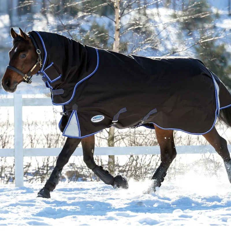 Weatherbeeta Comfitec Ultra Cozi II Detach Neck Medium - Charcoal/Blue/ White-3