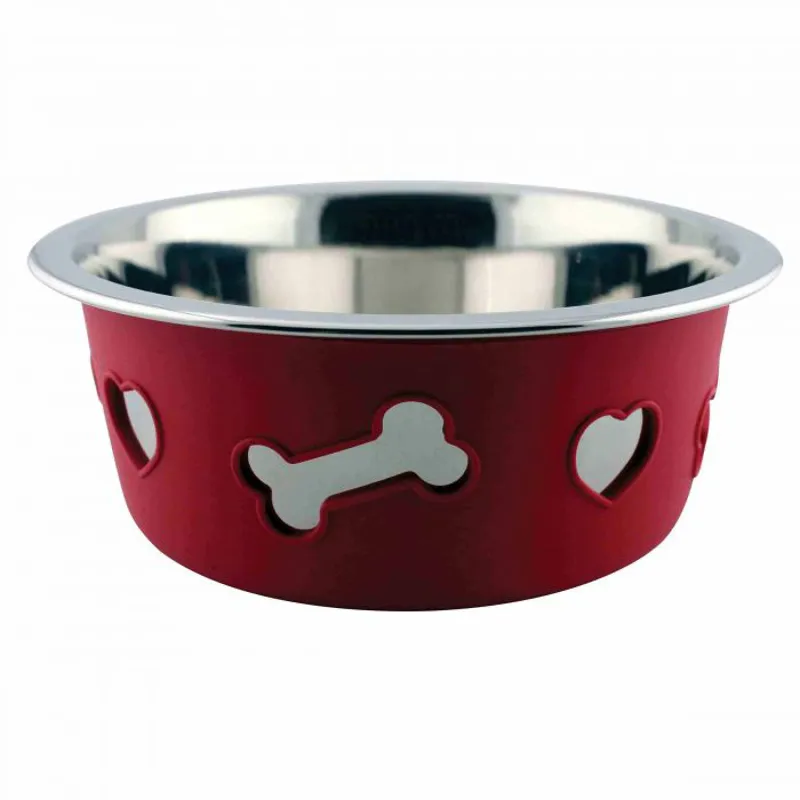Weatherbeeta Non-Slip StainlessSteel Silicone Bone Bowl - 21cm-3