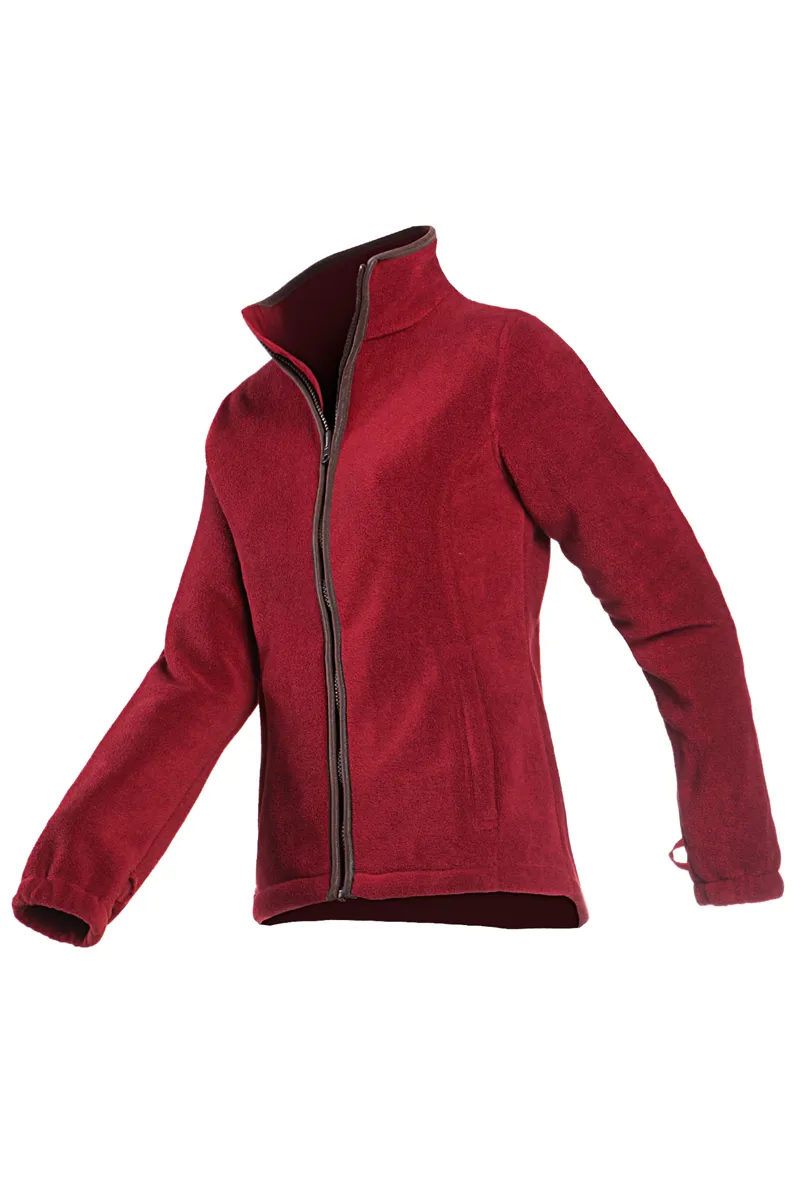 Baleno Sarah Ladies Fleece Jacket - Burgundy