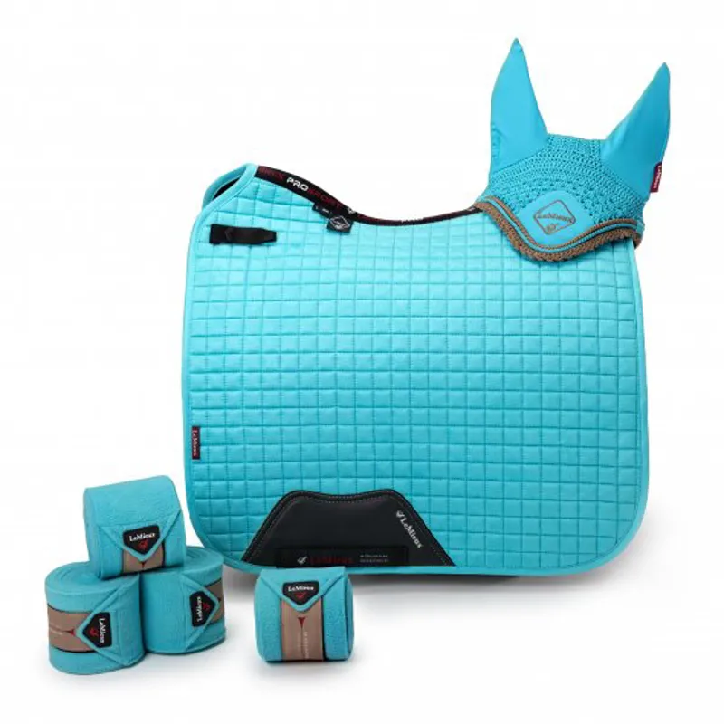 LeMieux ProSport Suede Dressage Square - Azure-1