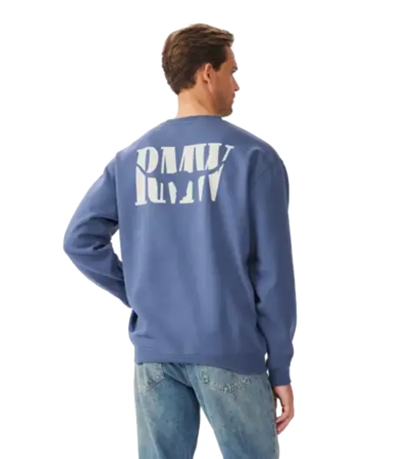 RMW Branded Crew Sweatshirt - Blue-2