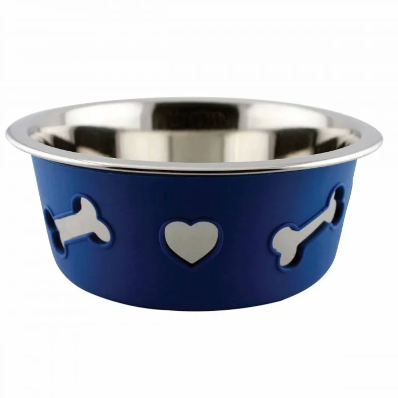 Weatherbeeta Non-Slip StainlessSteel Silicone Bone Bowl - 21cm-2