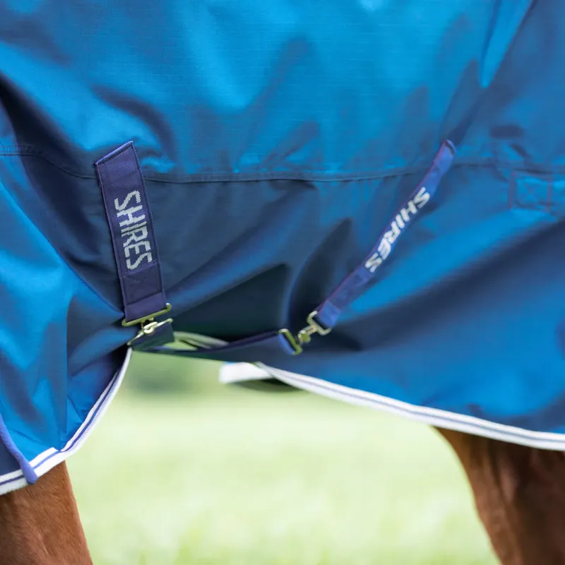 Shires Highlander Original 200g Turnout Rug and Neck Set - Blue-5