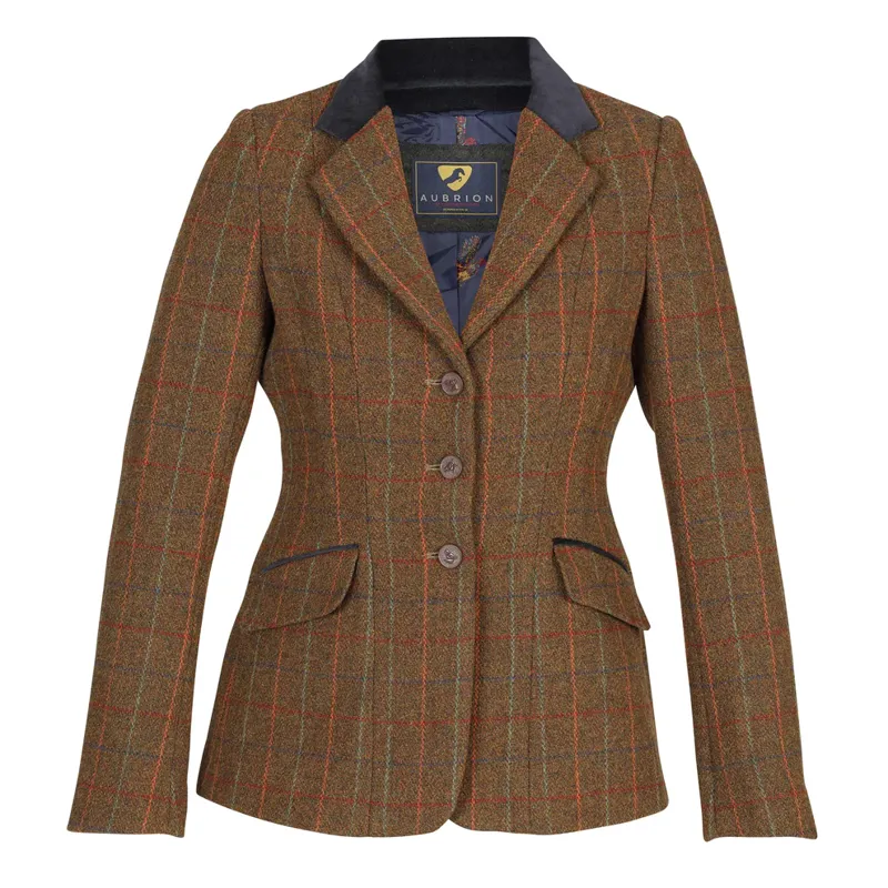 Shires Aubrion Ladies Saratoga Show Jacket - Rust Check
