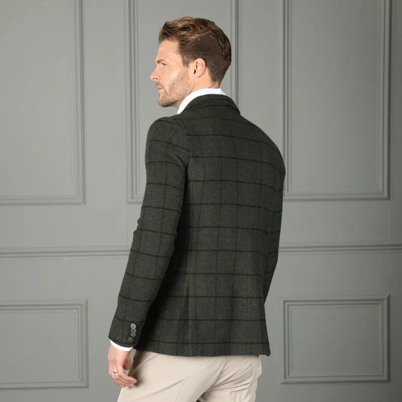 Shires Aubrion Gents Saratoga Show Jacket - Dark Green Check-1