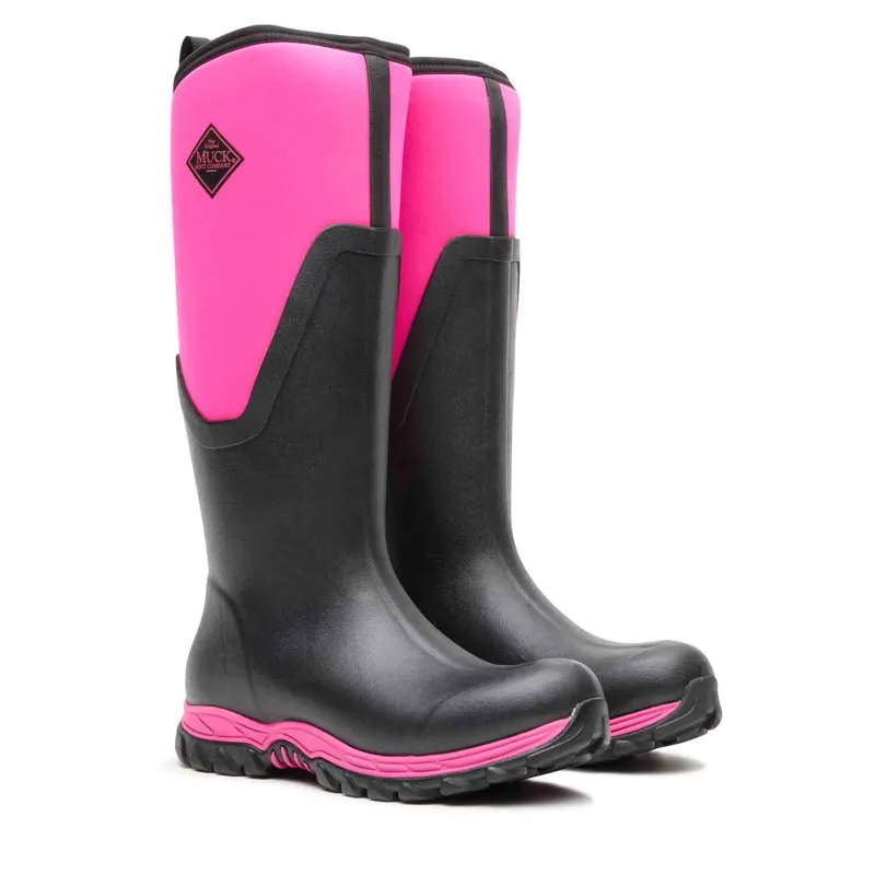 Muckboot Arctic Sport II Tall - Black/Hot Pink-4