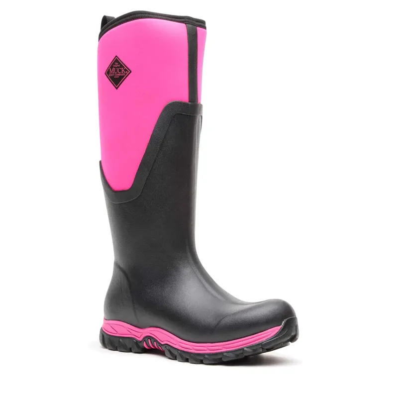 Muckboot Arctic Sport II Tall - Black/Hot Pink