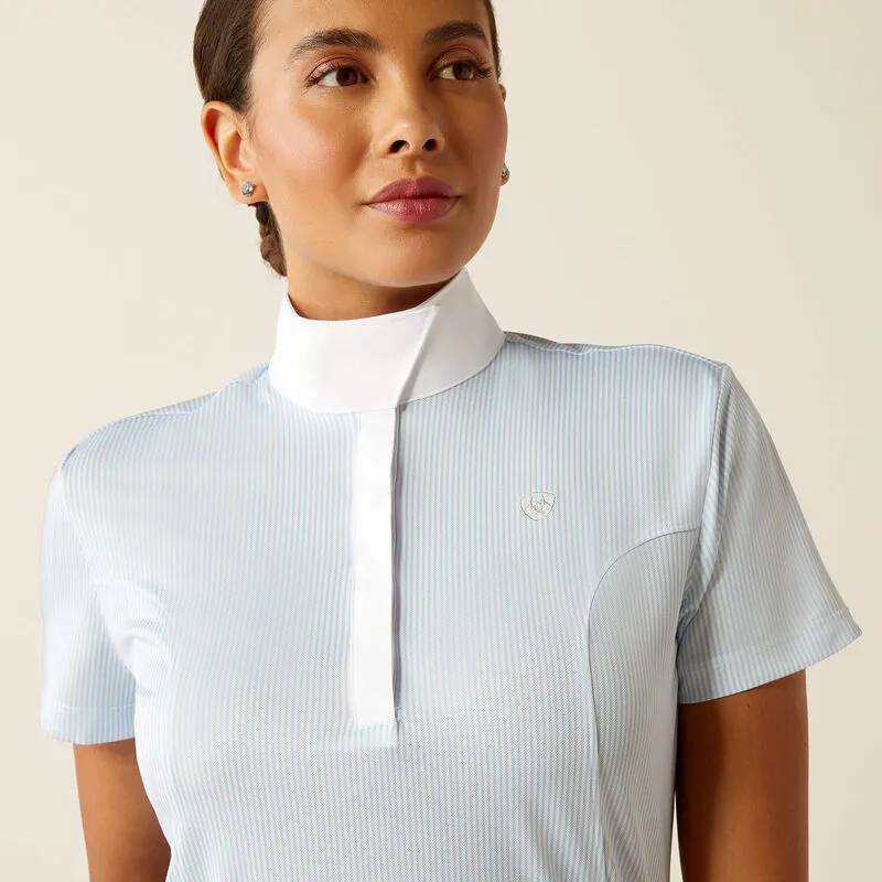 Ariat Ladies Aptos Show Shirt - Blue Stripe-1