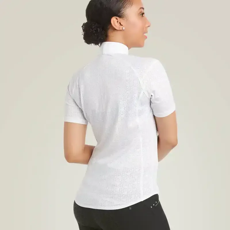Ariat Ladies Showstopper 3.0 S/Sleeve Show Shirt - White-1