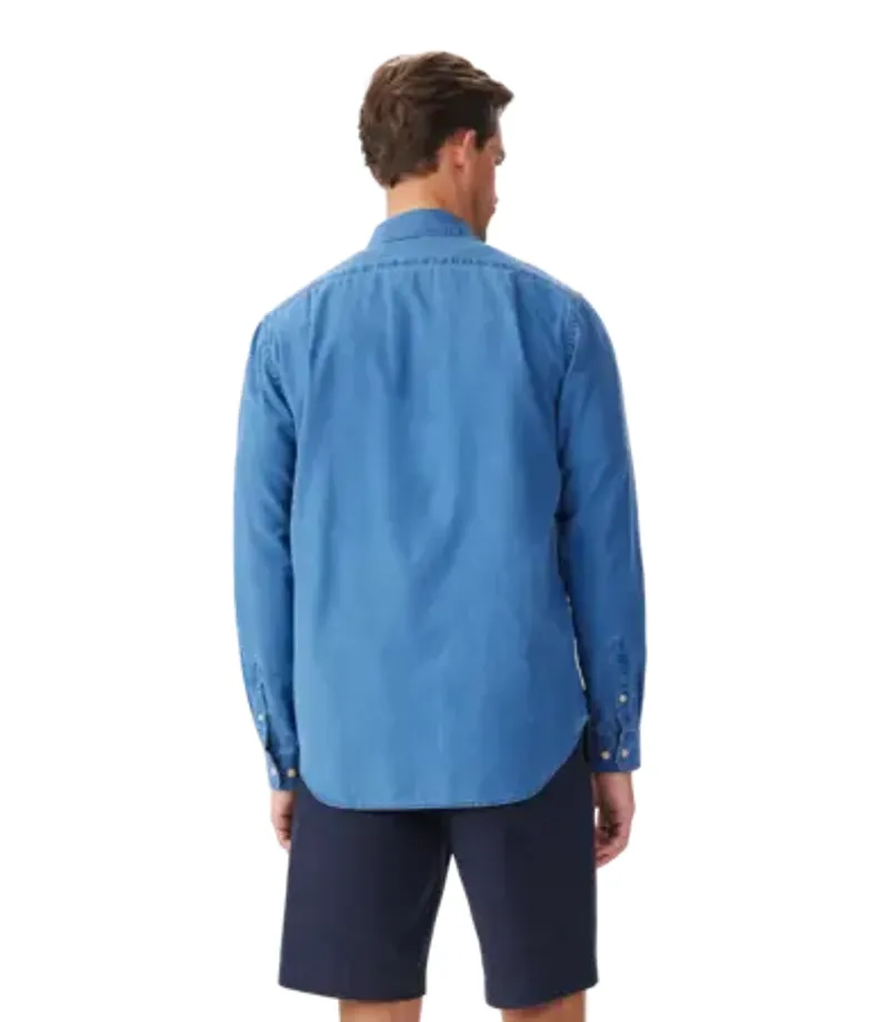 RMW Arno Regular Indigo Shirt - Aged Indigo-2