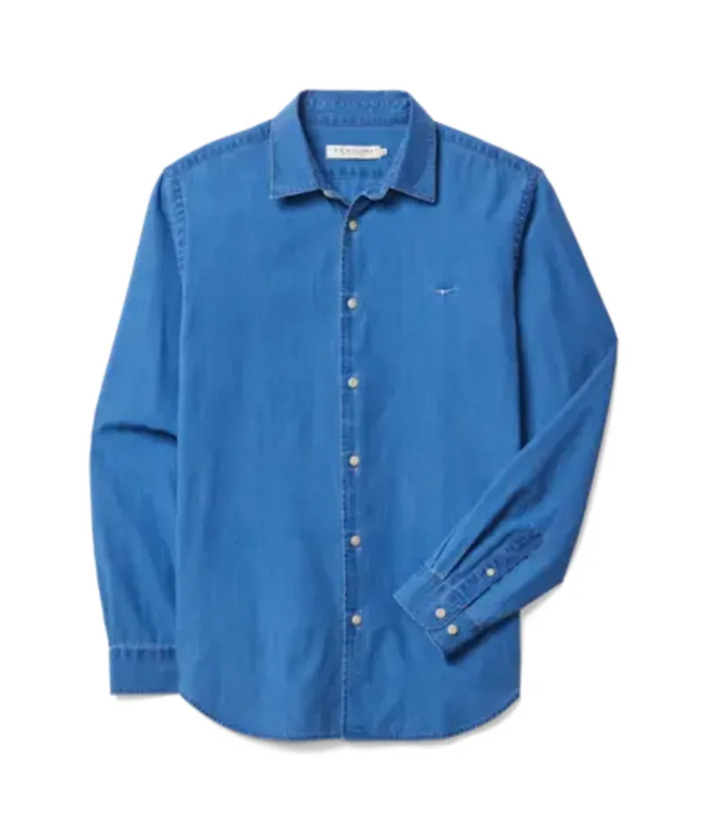 RMW Arno Regular Indigo Shirt - Aged Indigo