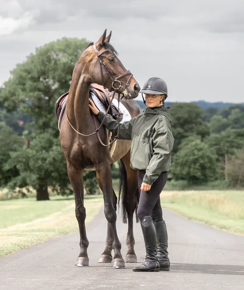 EQUIDRY Adult Storm Smock - Black Forest Green-1