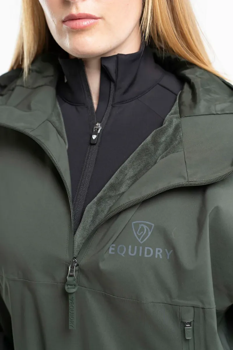 EQUIDRY Adult Storm Smock - Black Forest Green-2