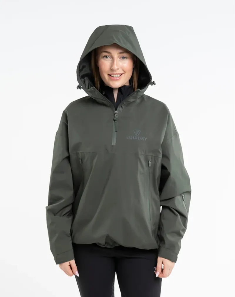 EQUIDRY Adult Storm Smock - Black Forest Green-4