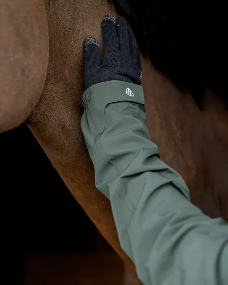 Equidry Aura Long Mac - Black Forest Green-13