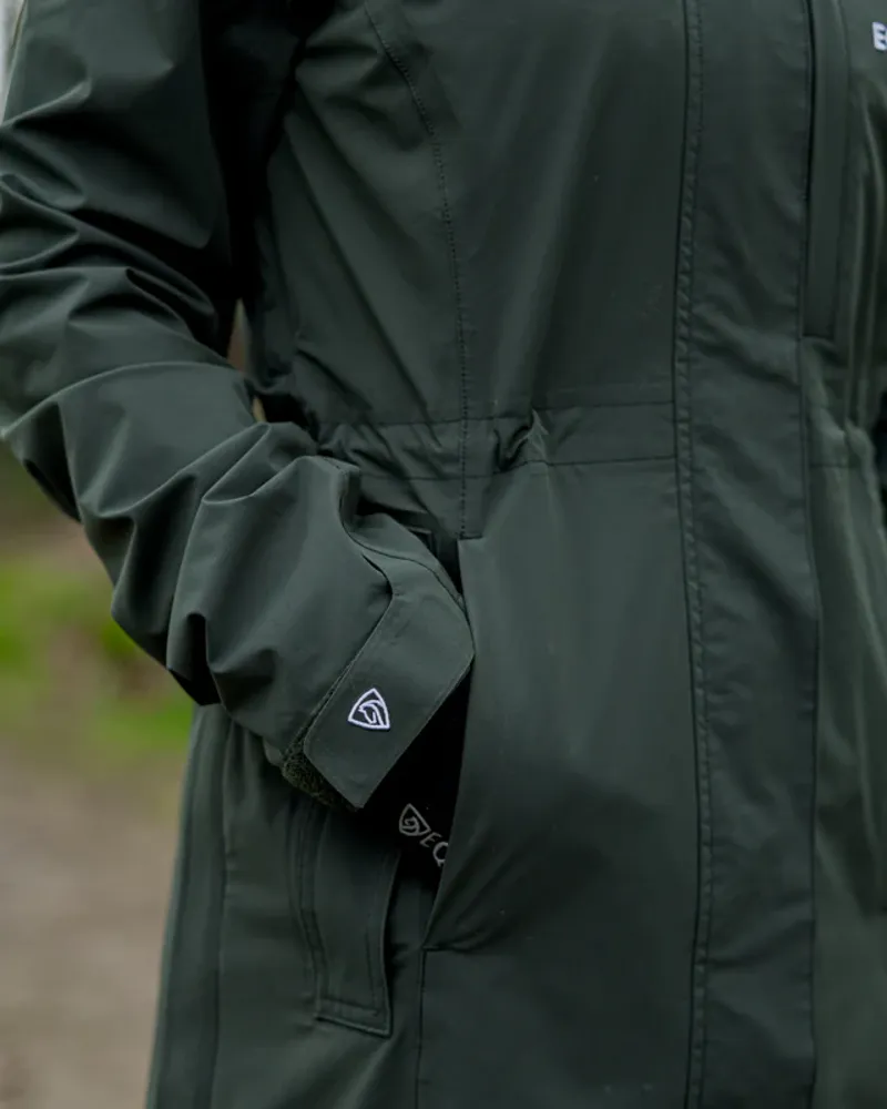 Equidry Aura Long Mac - Black Forest Green-10