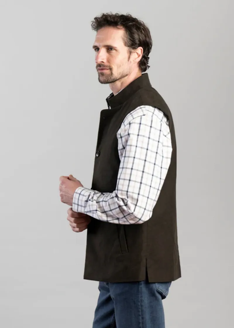 Schoffel Barnsdale Nehru Waistcoat - Forest-2