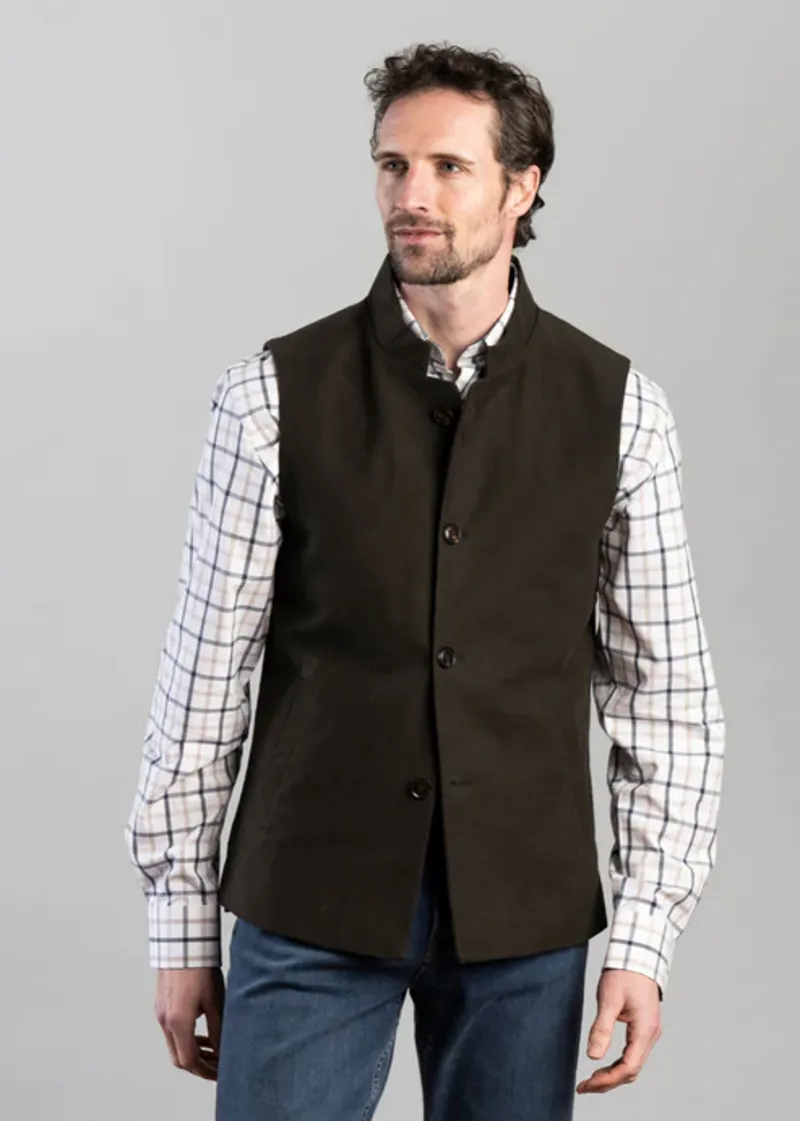 Schoffel Barnsdale Nehru Waistcoat - Forest
