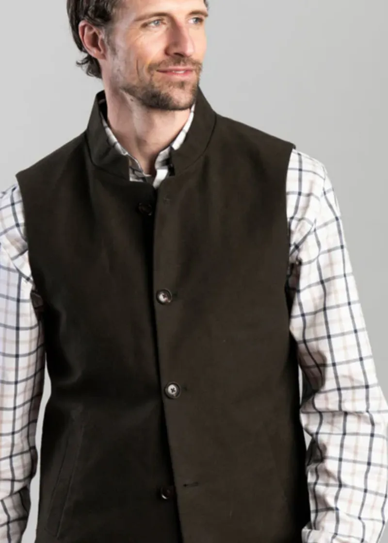 Schoffel Barnsdale Nehru Waistcoat - Forest-4